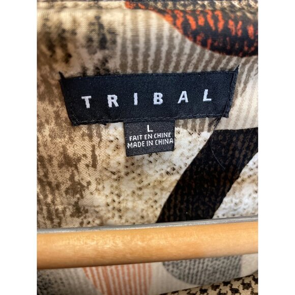 Tribal Geometric Artsy Design Pullover Sheath Tunic Dress Sz L - Picture 5 of 10